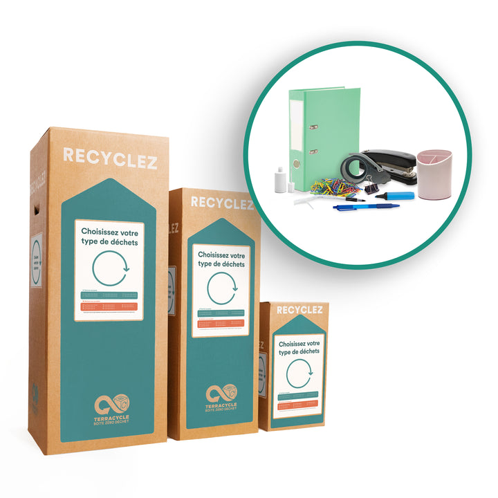 Solution de recyclage pour fournitures de bureau